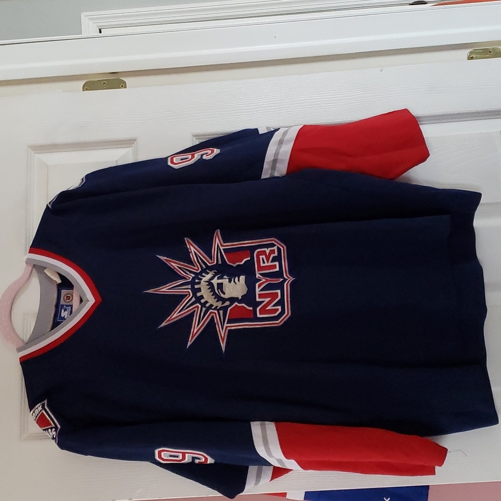 Starter NHL NY Rangers #99 blue jersey.  Size Large. 24 in across the chest.
